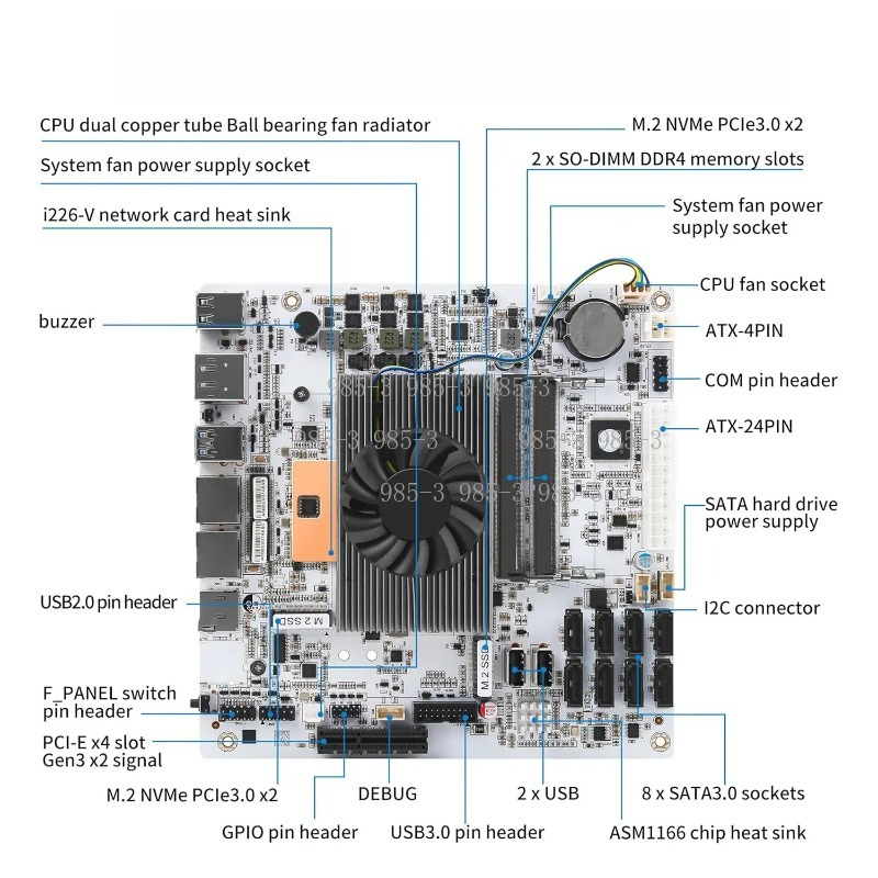 I5-8265U 8 SATA 베이 듀얼 2.5G I22 - Mini Itx Dual 2.5G Nas Motherboard 리뷰 및 가격