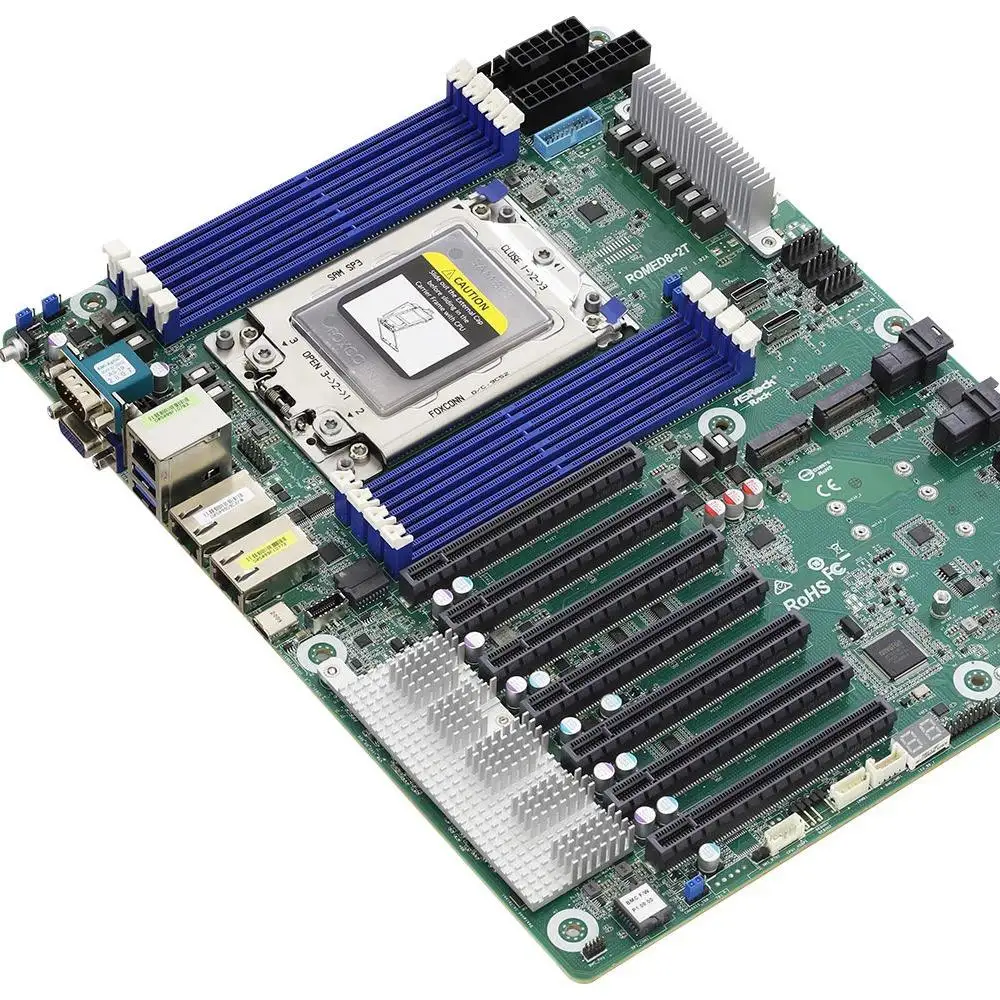 오리지널 ASRock Rack ROMED8-2T AMD - Dual Socket Sp3 Epyc Motherboard 리뷰 및 가격