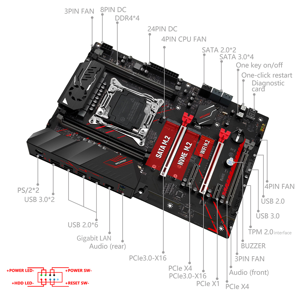 MACHINIST X99 MR9A PRO MAX 마더보 - X870E Atx Motherboard 리뷰 및 가격